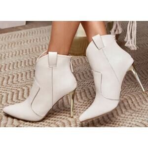 Shoes Booties Pointed Toe Stiletto Booties (9) (Reg: $65)